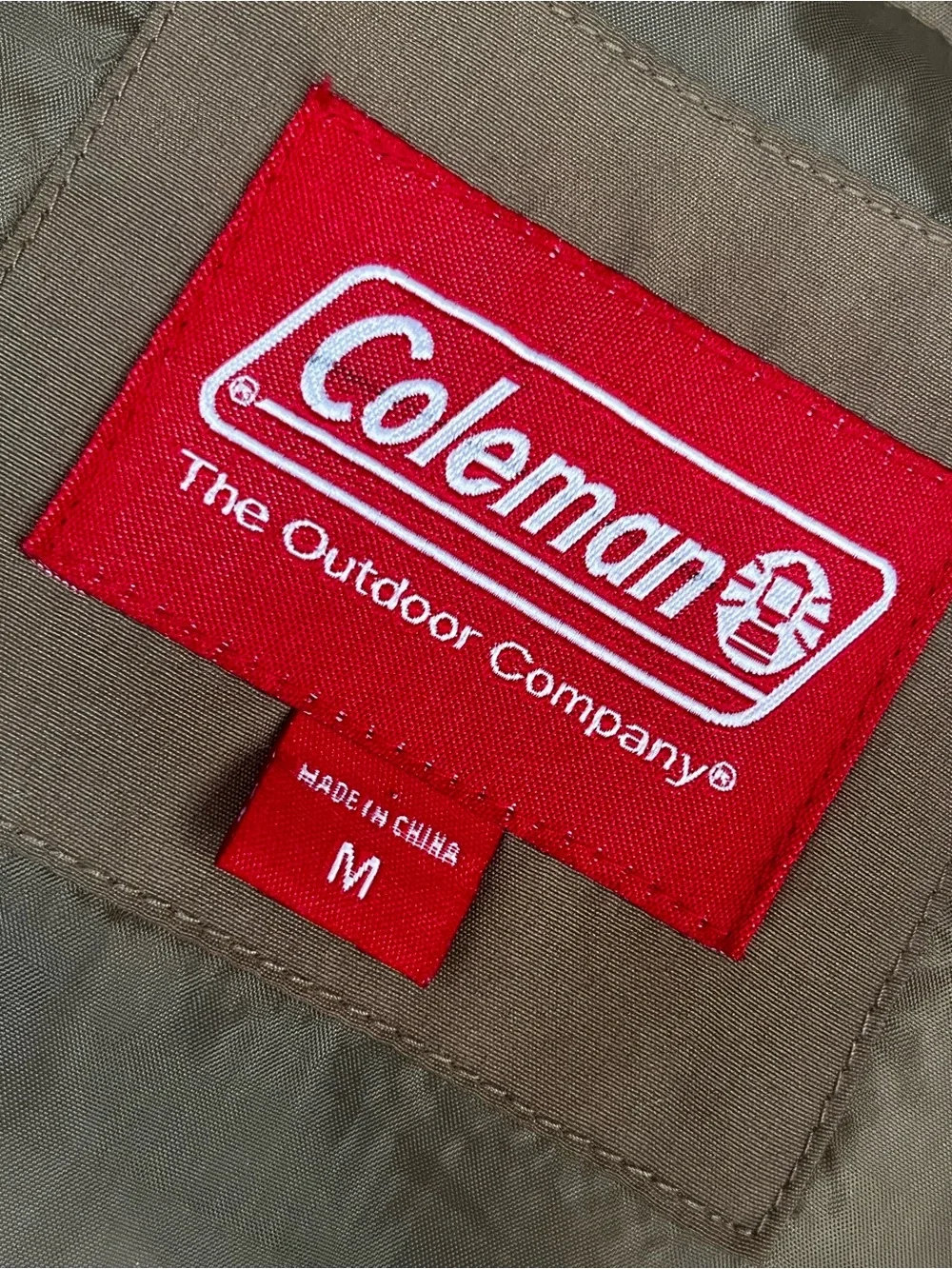 Coleman Quilted Brown Puffer Vest  Camping Outdoors Medium